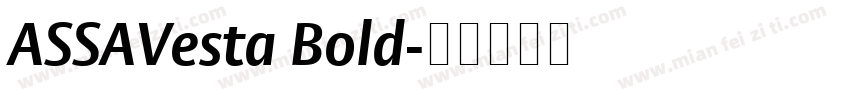 ASSAVesta Bold字体转换